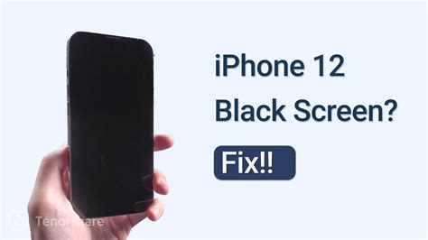 Why is my iPhone 12 screen black?